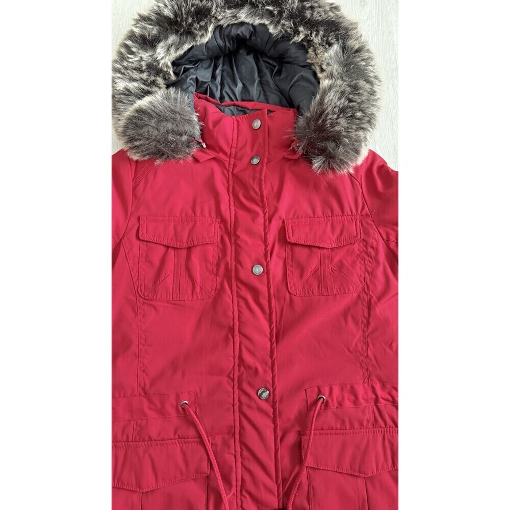 Urban Heritage REVERSIBLE Winter Parka Red/Black Women's Large - Picture 8 of 8